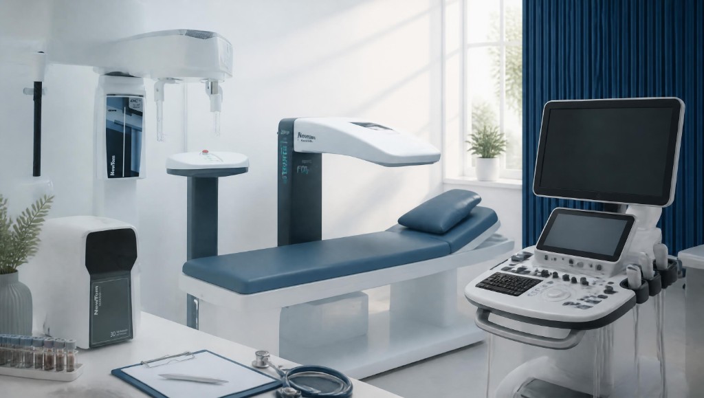 Imaging suite with ultrasound, DEXA and dental CBCT equipment